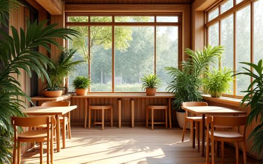 自然光が差し込む居心地の良いカフェ Mori Cafe